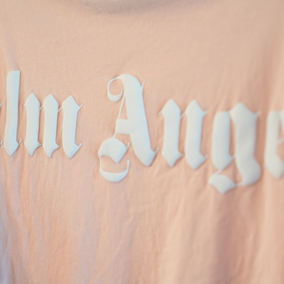 Palm Angels “Light Peach” Short Sleeve Tee - Picture 4 of 4